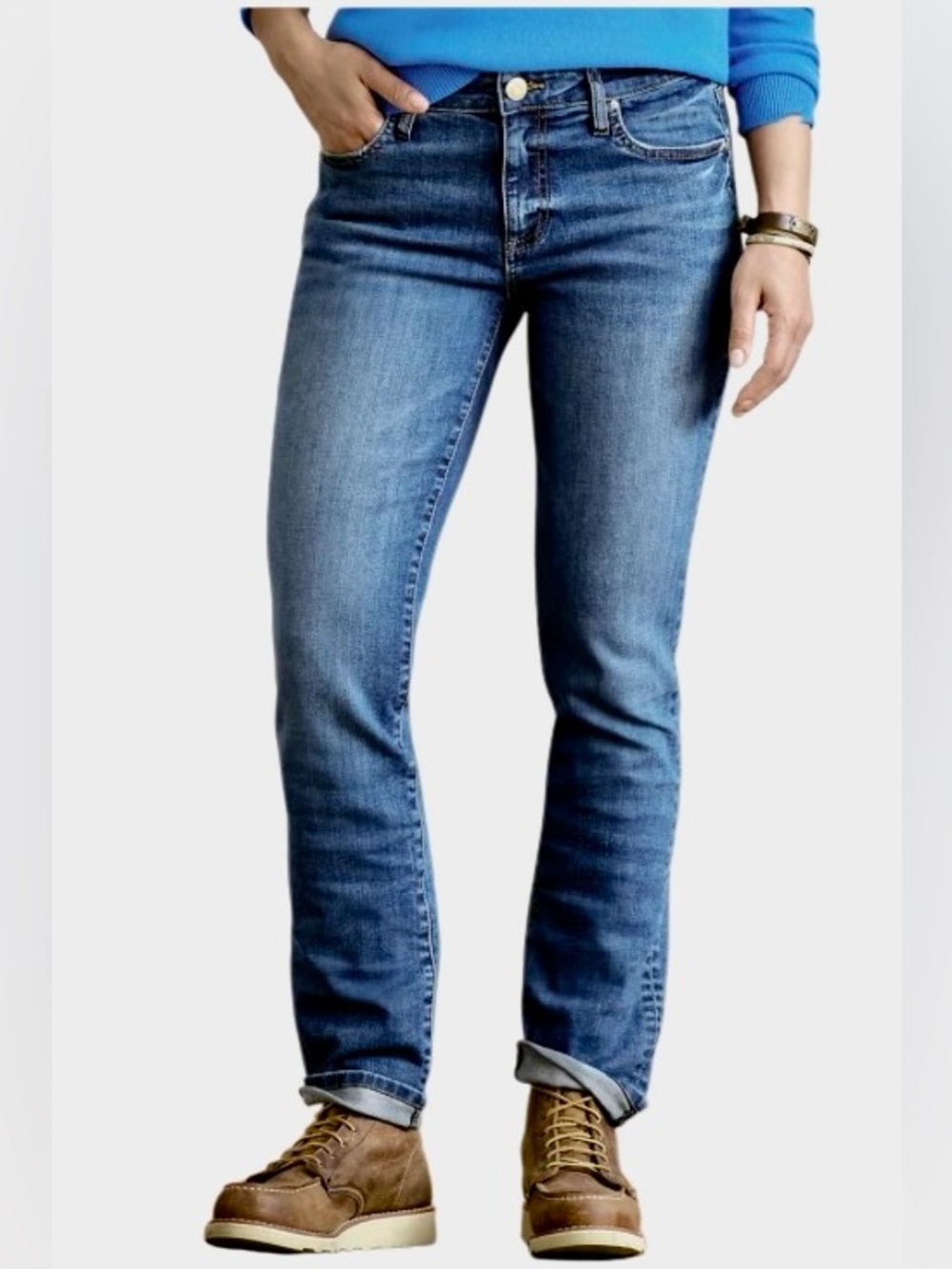 Kut from the Kloth Catherine Boyfriend Jeans in Blue Wash Women’s 8